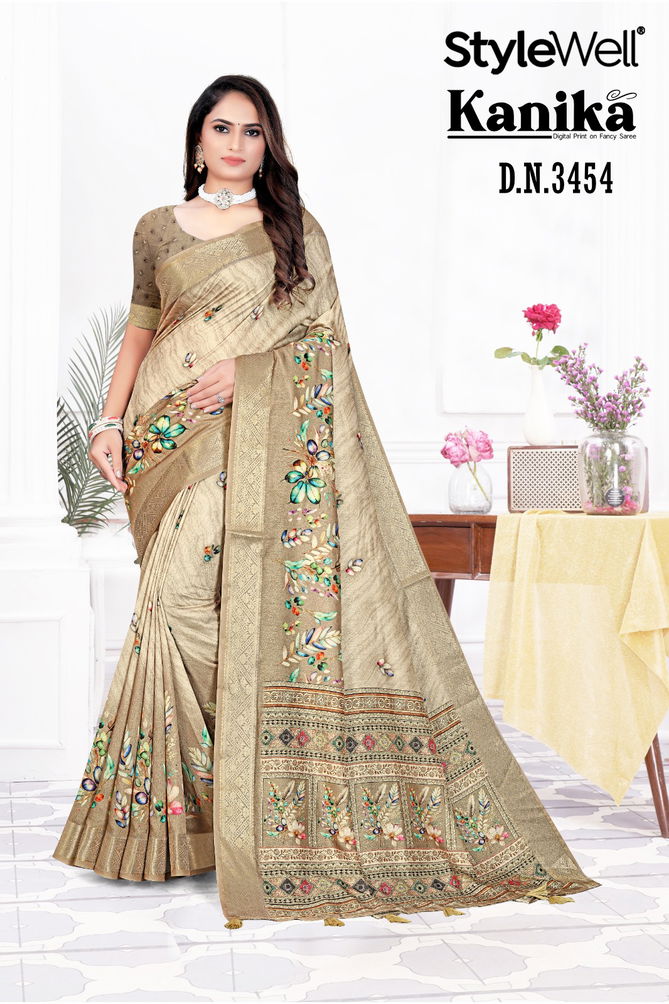 Kanika By Stylewell Digital Printed Designer Sarees Wholesale Shop In Surat